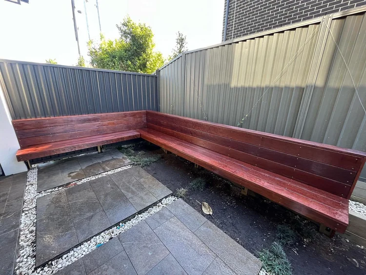 Custom Bench Courtyard